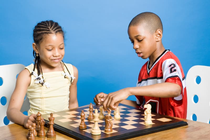 kids playing against each other