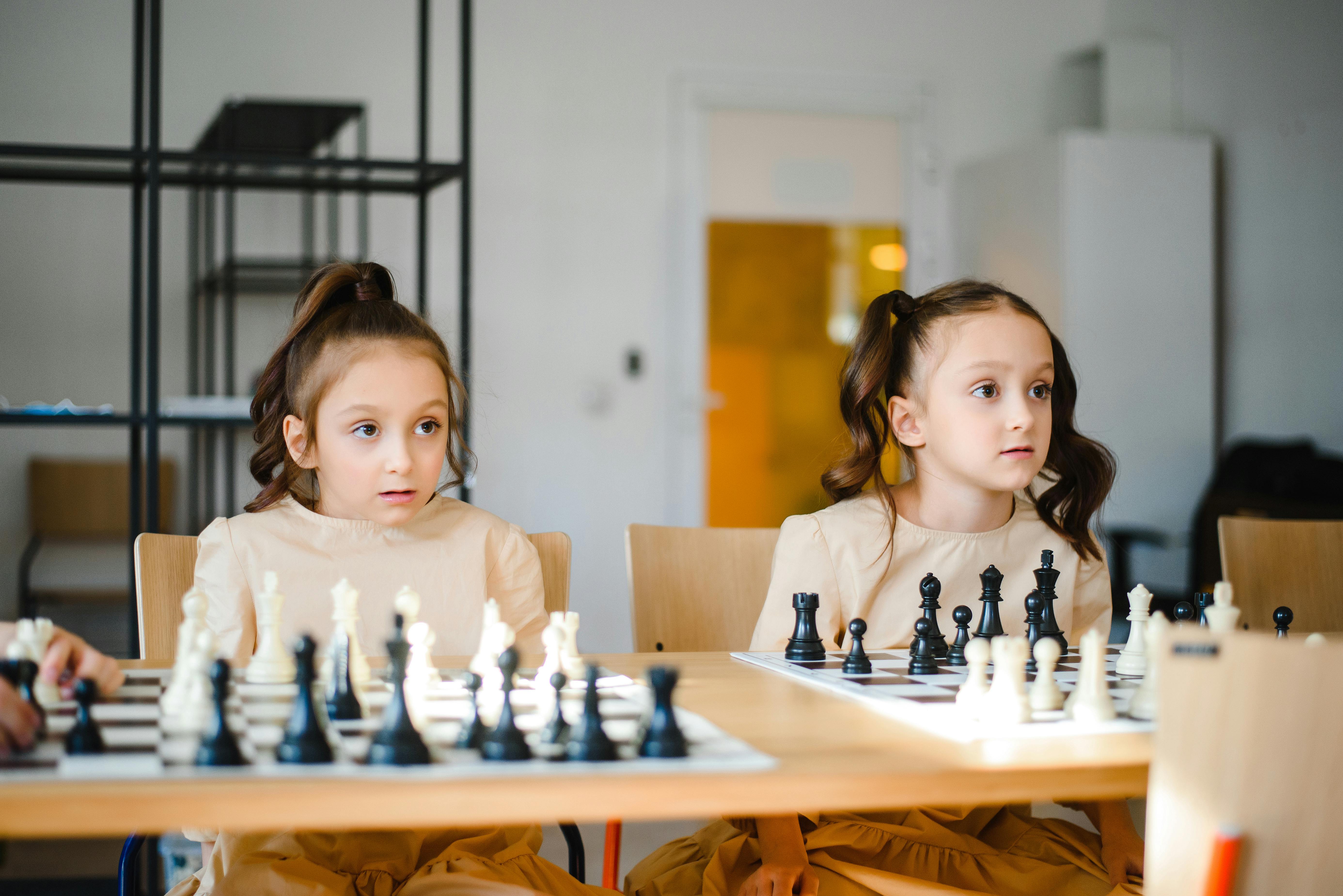 kids in a chess competition